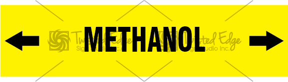 Pipe Marker Yellow Methanol
